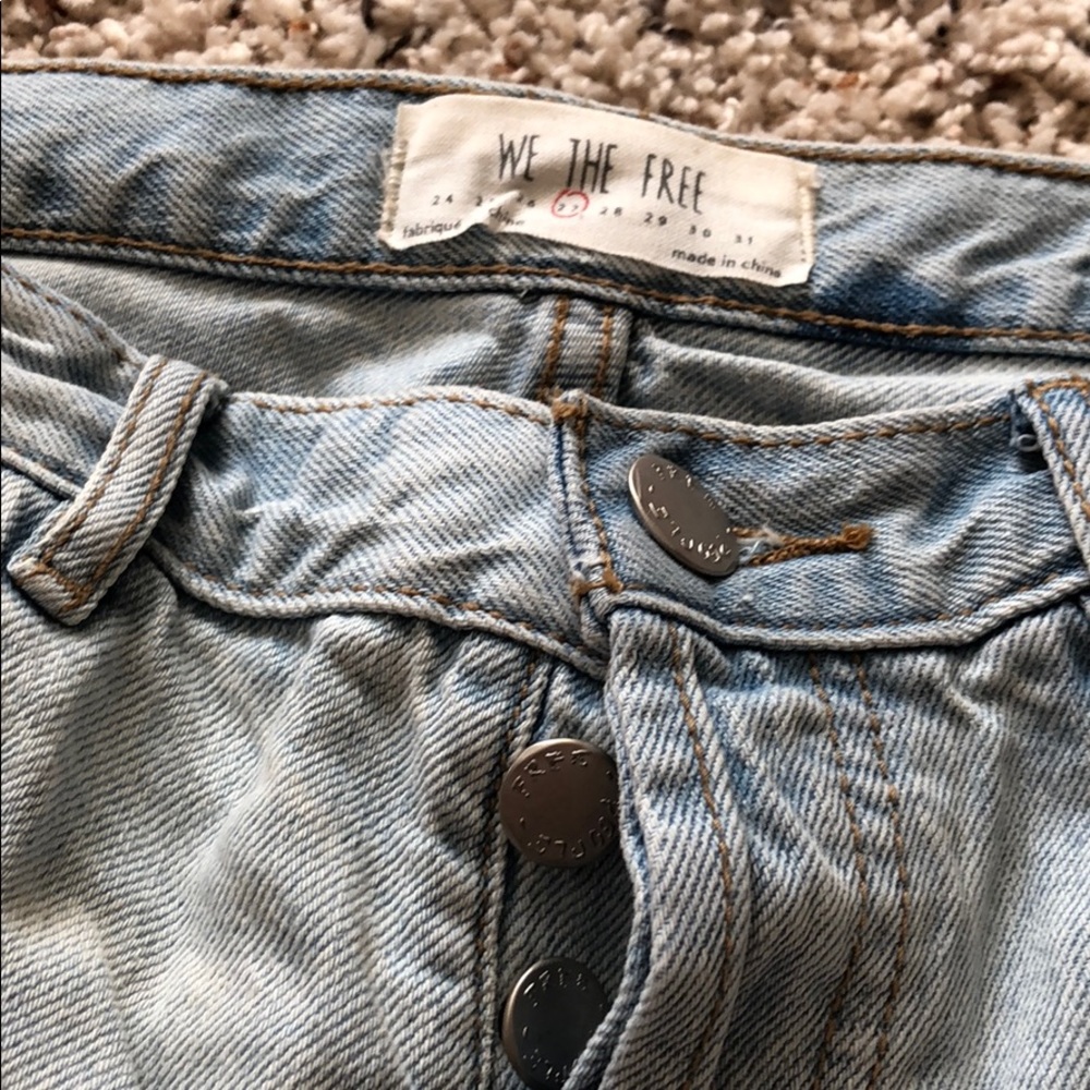Free people denim shorts